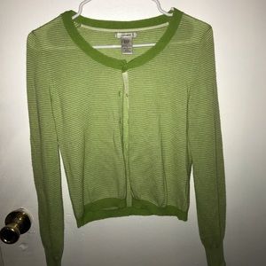 stripped cardigan 🤍